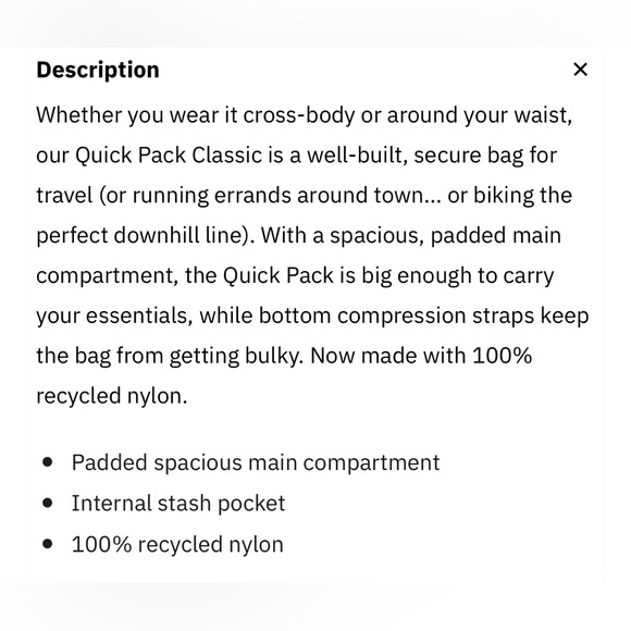 Topo Designs Quick Pack Black - Picture 8 of 8